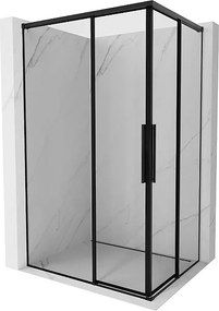Mexen Rox Duo kabina prysznicowa rozsuwana 120 x 85 cm, czarna ramka, czarna - 8C2D-120-085-70-70