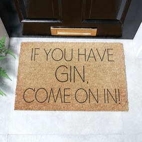 Wycieraczka z włókna kokosowego 40x60 cm If You Have Gin – Artsy Doormats