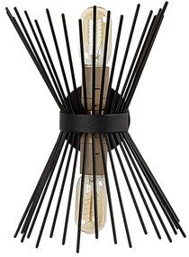 Czarny metalowy kinkiet Opviq lights Glykera