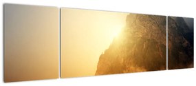 Obraz góry we mgle (170x50 cm)
