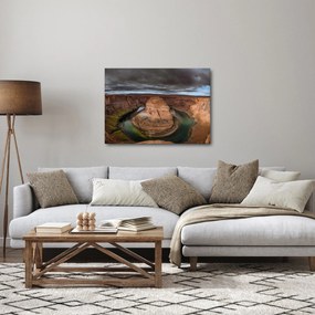 Obraz jeziora na klifie (70x50 cm)