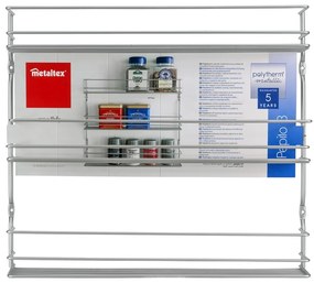Ścienny stalowy organizer na przyprawy – Metaltex