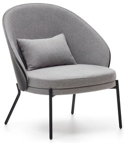 Szary fotel Eamy – Kave Home