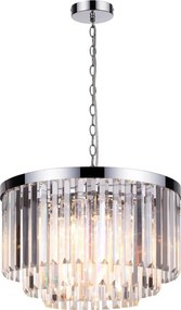 Żyrandol na łańcuchu VETRO 5xE14/60W/230V chrom błyszczący
