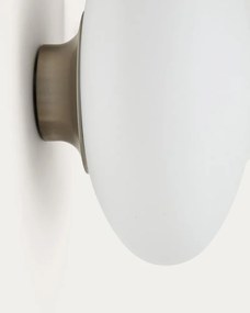 Kinkiet w biało-srebrnym kolorze ø 26 cm Bamila – Kave Home