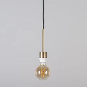 Nowoczesna lampa wisząca z kloszem 45 cm Biała - Combi 1