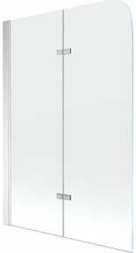 Mexen Felix parawan nawannowy 2-skrzydłowy 100 x 140 cm, transparent, chrom - 890-100-002-01-00