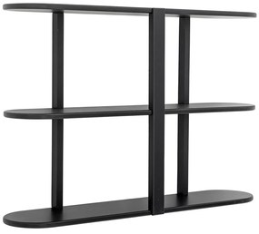 Czarna wielopoziomowa półka 80 cm Vicente – Bloomingville