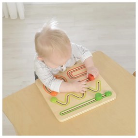 Masterkidz tablica edukacyjna gra przesuwna labirynt montessori