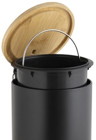 Kosz na śmieci z cichym domykaniem, bambus, 3 l, MOBELLE