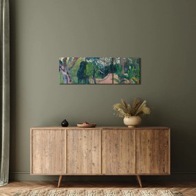 Obraz - Paul Gauguin, Te raau rahi (The Big Tree), reprodukcje (z zegarem) (90x30 cm)