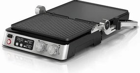 Wielofunkcyjny grill Braun Multi Grill 7 - 2000W, 3 poziomy grzania, wbudowany pojemnik na tłuszcz, czarno-stalowy design