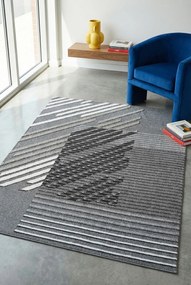 Szary nowoczesny dywan z wzorami Z1-C27