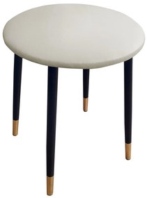 Taboret TRIX D18 wanilia podstawa czarna/złota