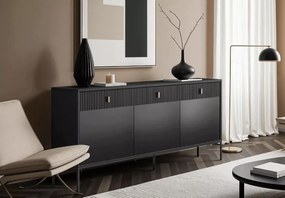 Komoda Aurea 154 cm – stylowa komoda z ryflowanymi frontami, nowoczesny design