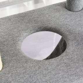 PawHut wielopoziomowy drapak do ostrzenia pazurów dla kotów z hamakiem