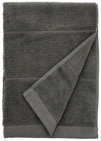 Ciemnoszary bawełniany ręcznik frotte 50x100 cm Line – Södahl