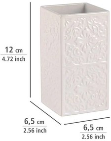 Biały zestaw ceramicznych akcesoriów łazienkowych Cordoba – Wenko