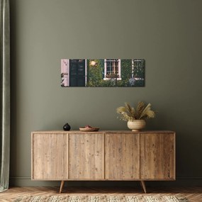 Obraz - W domu z przejażdżki (z zegarem) (90x30 cm)