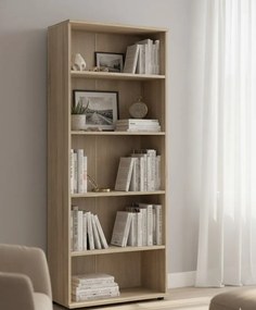 Skandynawski regał biurowy z półkami dąb sonoma Z8-H94