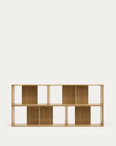 Modułowy system półek w dekorze dębu 4 szt. 168x76 cm Litto – Kave Home