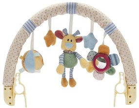 Baby Mix Zabawka do wózka Kwiaty, miś i gwiazdki, 80 cm