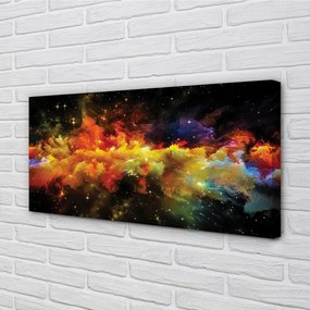 Obraz canvas na ścianę Złociste Wzory Fraktalne