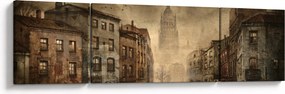 Obraz - Malowanie miasta (170x50 cm)