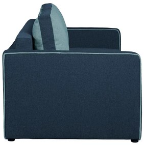 Granatowo-niebieska sofa z pojemnikiem - Ridon