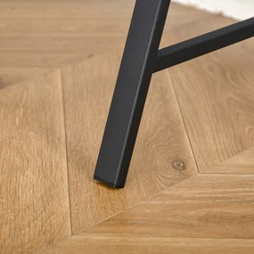 HOMCOM Stolik pod komputer Stół biurowy z szufladą na kable Czarny metal i MDF Stylowy i funkcjonalny 84x45x85 cm | Aosom PL