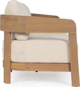 Sofa ogrodowa z litego drewna akacjowego w naturalnym kolorze Pablo – Bizzotto