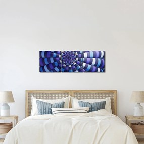 Obraz struktury latającego balonu (z zegarem) (90x30 cm)