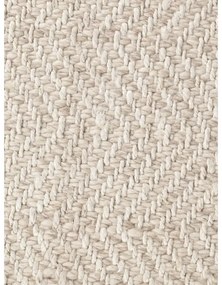 Kremowy chodnik z mieszanki wełny tkany ręcznie 80x200 cm Majoli – Elle Decoration