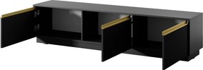 Szafka RTV uniwersalna MAESTRO 180 cm do Salonu pod Telewizor - Czarny