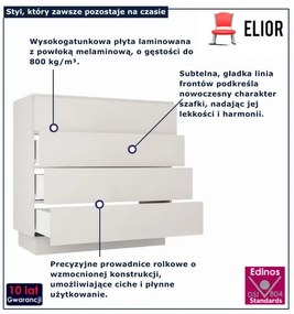 Stylowa komoda z 4 szufladami  H6-A56