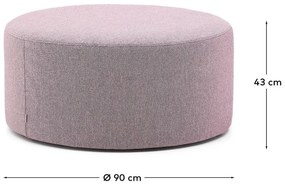 Fioletowy puf Kaeli – Kave Home