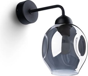 Czarny kinkiet ø 25 cm Garten – Sollux