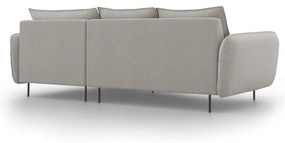 Jasnoszara sofa narożna Cosmopolitan Design Vienna, prawostronna