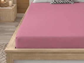 PrzytulneMieszkanie.pl Prześcieradło z mikrofibry MICROVELLE staroróżowe 90x200 cm