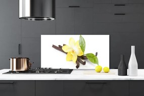 Panel Szklany Botaniczny Portret Wanilii