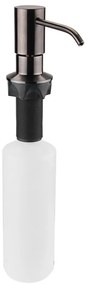 Ciemnobrązowy plastikowy wpuszczany dozownik do mydła 350 ml – Sapho