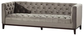 Sofa Velvet Elite grey 3-os.