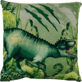 Poduszka dekoracyjna T-REX 40x40 cm, zielony