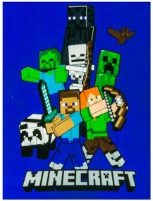 Koc dziecięcy Minecraft Time to Mine, 100 x 140 cm