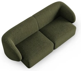 Zielona sofa z tkaniny szenilowej 188 cm Paolo – Milo Casa