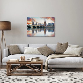 Obraz na szkle - Houses of Parliament w Londynie (70x50 cm)