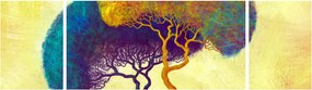 Obraz - Drzewa na wzgórzu (170x50 cm)