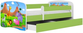 Łóżko dziecięce z materacem Rostok 2X mix 80x180 - zielone