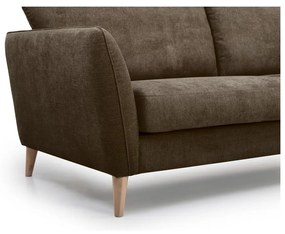 Brązowa sofa Scandic Oslo, 206 cm