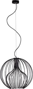 Czarna okrągła lampa wisząca loftowa - S541 D1-D57